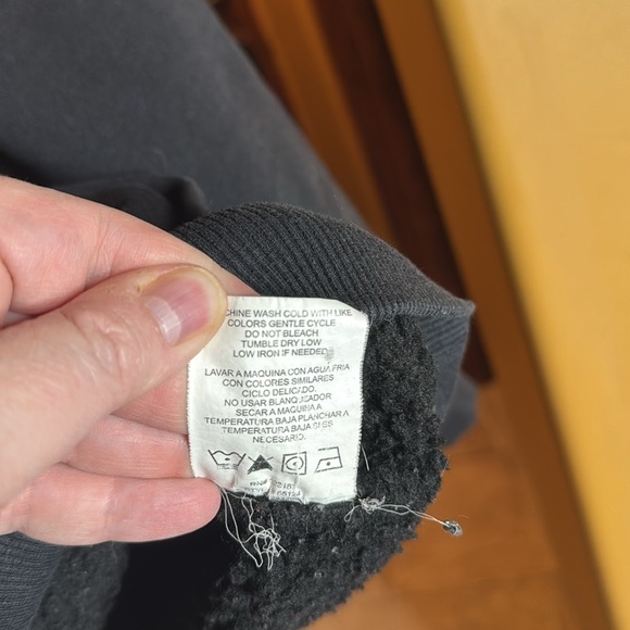 WRANGLER WORKWEAR SHERPA LINED HOODED SWEATSHIRT BLACK SIZE LARGE - Picture 10 of 13